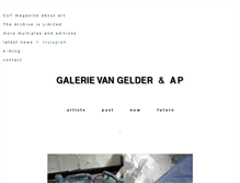 Tablet Screenshot of galerievangelder.com
